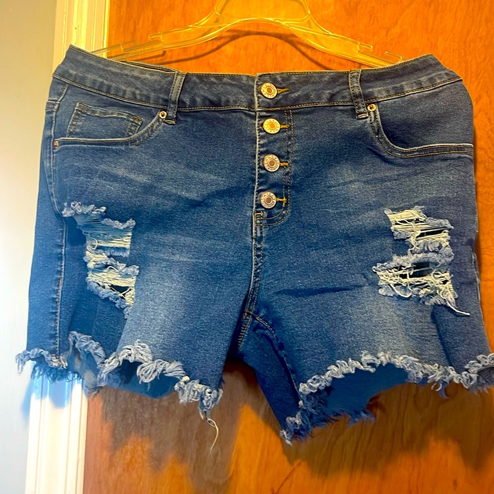 Denim shorts